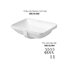 Chậu Lavabo âm bàn Duravit Starck 3 530x400 588.45.088
