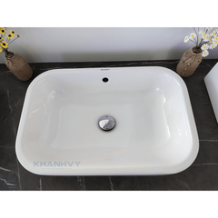 Chậu lavabo đặt bàn Duravit Happy D.2 588.45.125