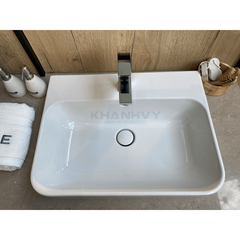 Chậu Lavabo vành nổi Duravit Happy D.2 Plus 600 588.45.128