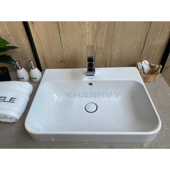 Chậu Lavabo vành nổi Duravit Happy D.2 Plus 600 588.45.128