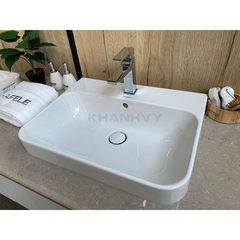 Chậu Lavabo vành nổi Duravit Happy D.2 Plus 600 588.45.128