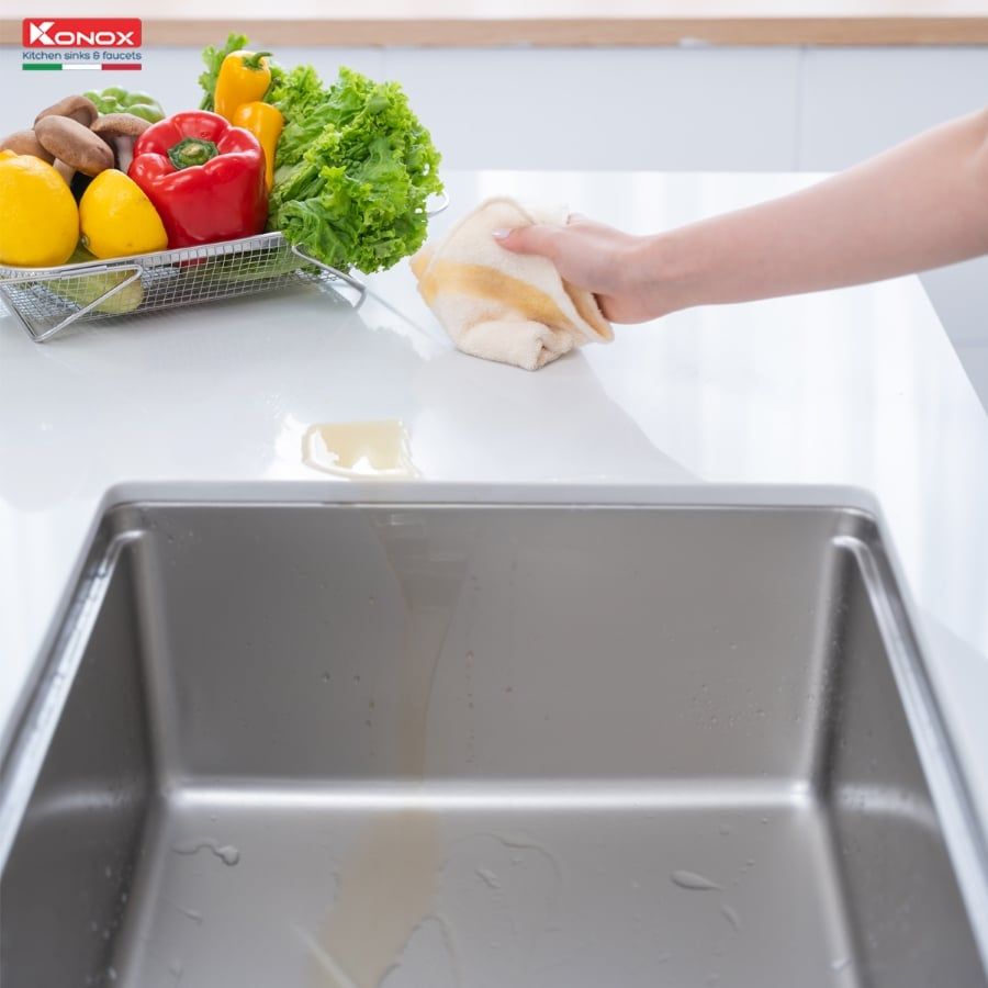 Chậu rửa bát chống xước Konox TARI 7648SR