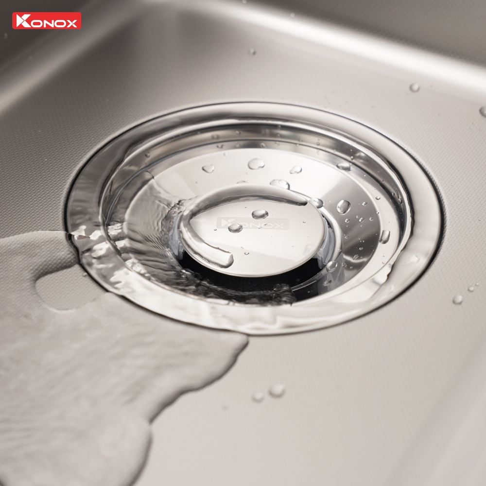 Chậu rửa bát Konox KN8048TS Dekor 1 hố chống xước Workstation Sink