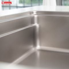 Chậu rửa bát Konox KN8048TS Dekor 1 hố chống xước Workstation Sink