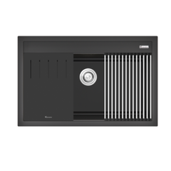 Chậu rửa bát đá Konox Granite Sink Terra 790S Black
