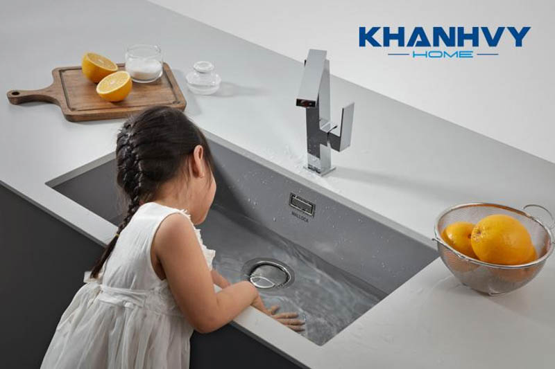 Chậu rửa bát inox Malloca với vẻ đẹp hiện đại