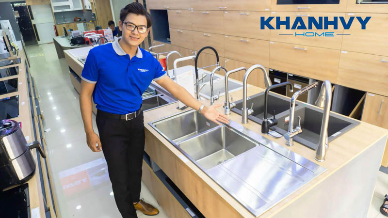Khánh Vy Home cung cấp chậu rửa bát chính hãng với giá thành v&ocirc; cùng ưu đãi