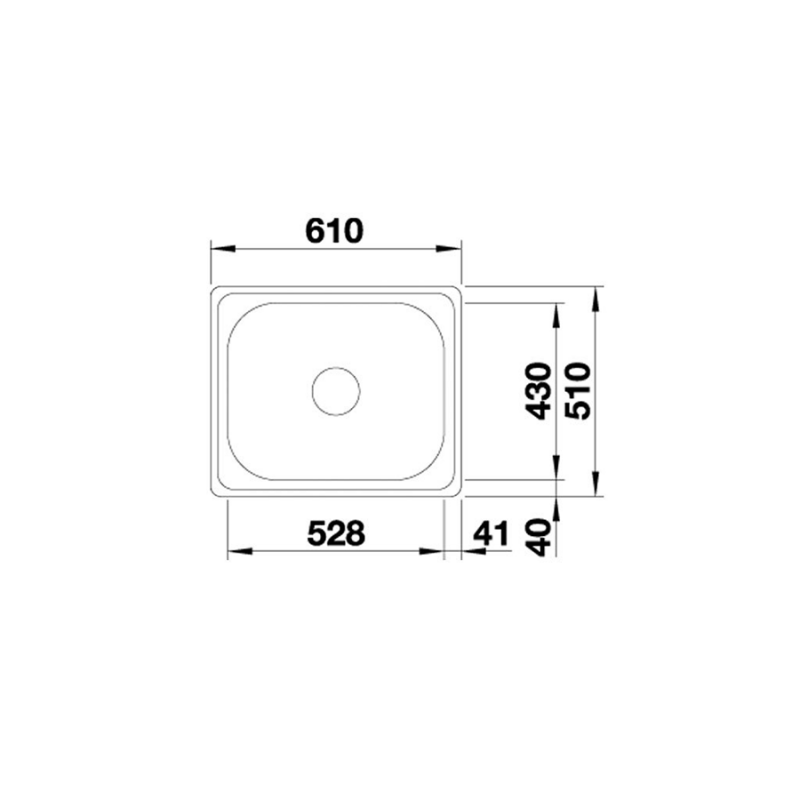 Chậu rửa chén Blanco - PLENTA 6 570.27.199