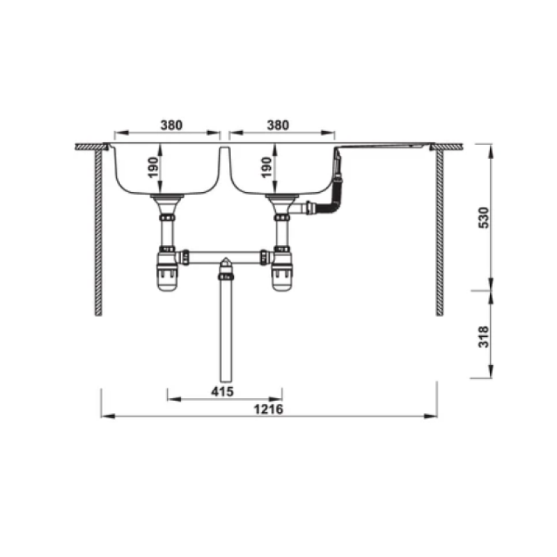 Chậu rửa chén Hafele HS-SD12050 567.20.513