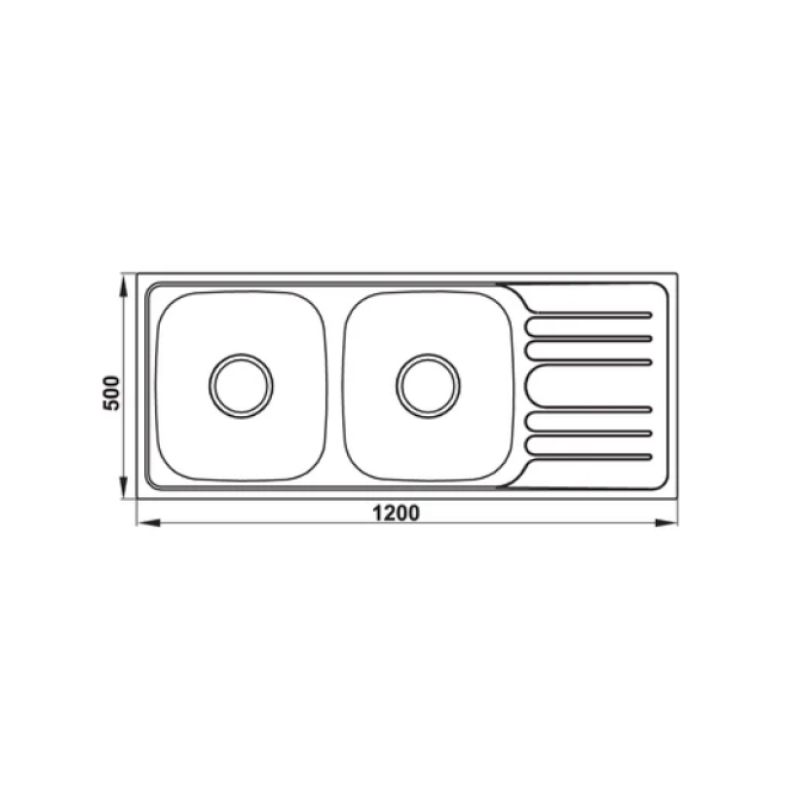 Chậu rửa chén Hafele HS-SD12050 567.20.513