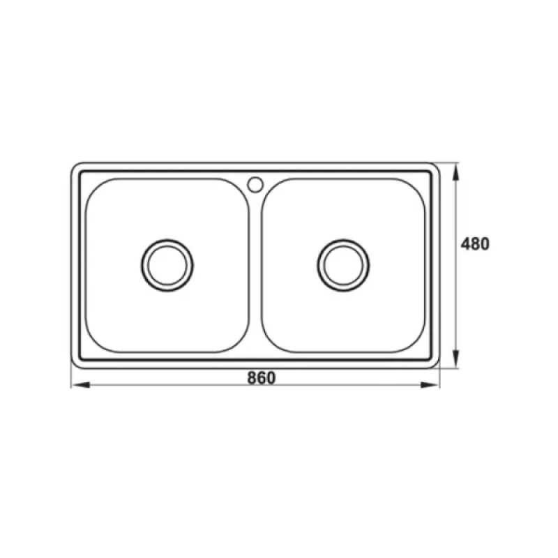Chậu rửa chén Hafele HS-SD8648 567.20.493