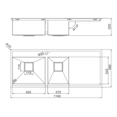 Chậu rửa chén Malloca MS 6306T