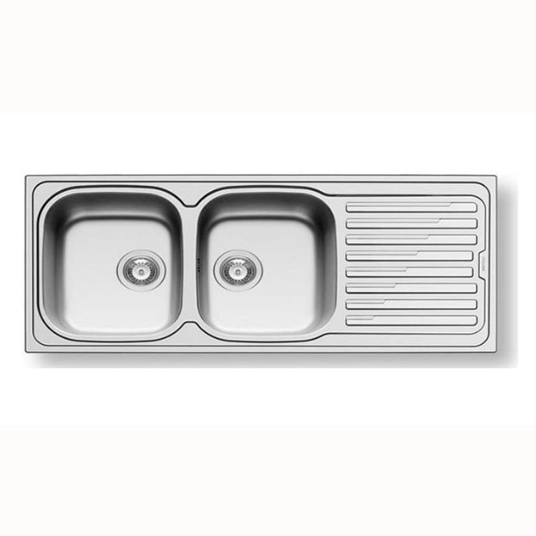 Chậu rửa chén Pyramis 107119201 – AMALTIA (116X50) 2B 1D