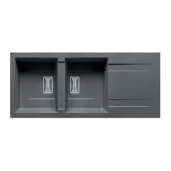 Chậu rửa chén Pyramis KARTESIO 2B 1D IRON GREY 070055511