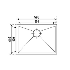 Chậu rửa inox Pona PNI2-5944
