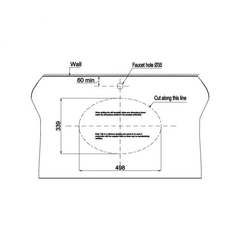 Chậu lavabo âm bàn Sapporo 570 Hafele 588.79.015