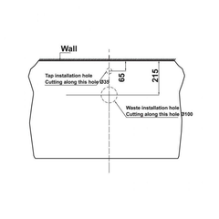 Chậu lavabo đặt bàn Sapporo 460 Hafele 588.79.002