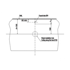 Chậu lavabo đặt bàn Sapporo 585 Hafele 588.79.030