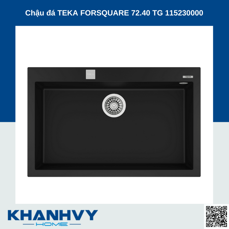 Chậu đá nhân tạo TEKA FORSQUARE 72.40 TG 115230000
