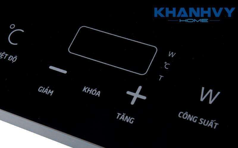 Tính năng khóa trẻ em sẽ làm ẩn và vô hiệu hóa các chức năng trên bếp từ