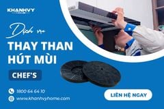 Thay than hút mùi Chef's