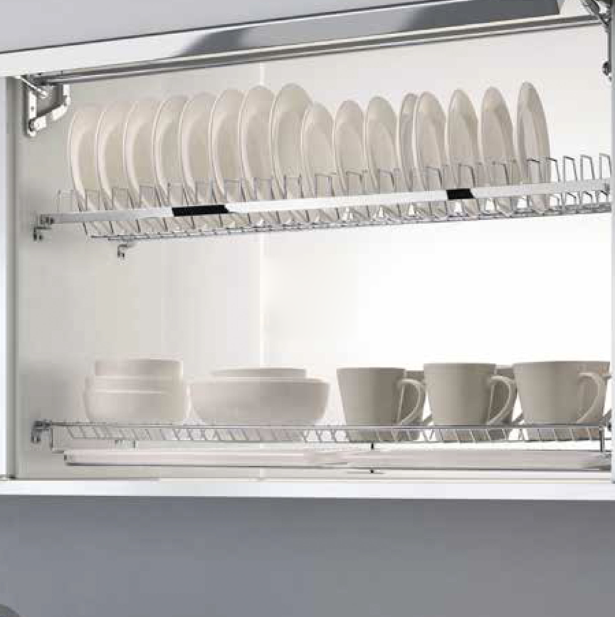  Không gian bếp trở nên gọn gàng với kệ chén 2 tầng âm tủ inox Higold 401011, 401012, 401013, 401014 tại Khánh Vy Home