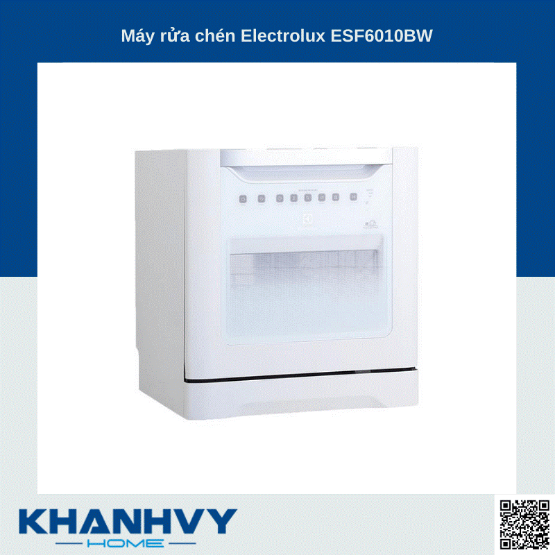 Máy rửa bát Electrolux ESF6010BW mini dung tích 6 bộ