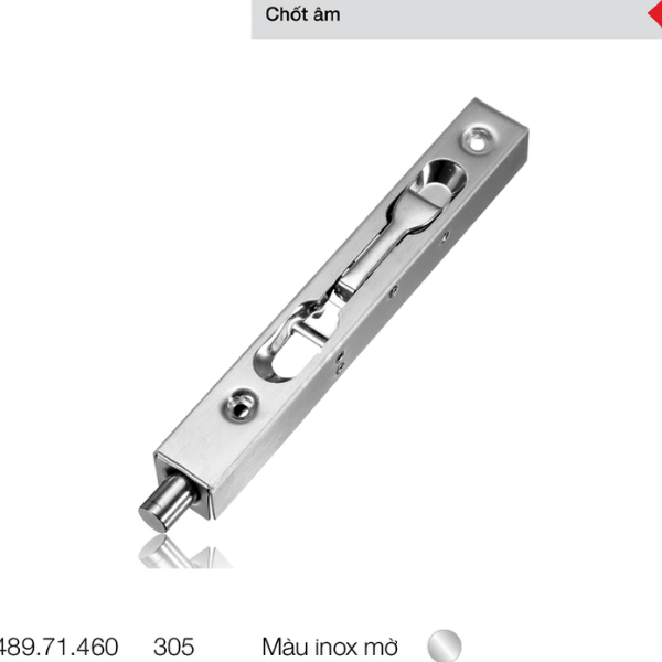 Chốt âm 305mm inox mờ Hafele 489.71.460