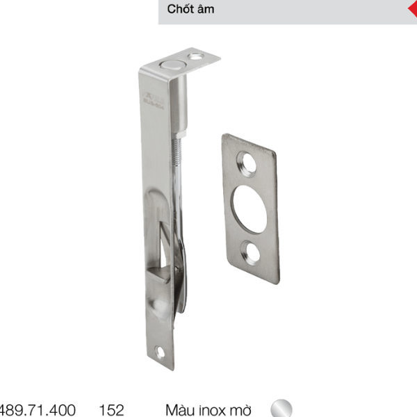 Chốt âm-Inox mờ 152mm Hafele 489.71.400