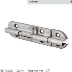 Chốt cửa Hafele 102mm – Inox mờ 489.71.300