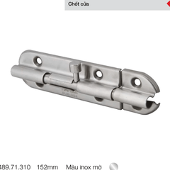 Chốt cửa Hafele 152mm-Inox mờ 489.71.310