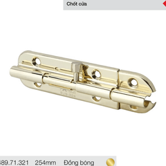 Chốt cửa Hafele 254mm-Đồng bóng 489.71.321