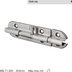 Chốt cửa Hafele 254mm-Inox mờ 489.71.320