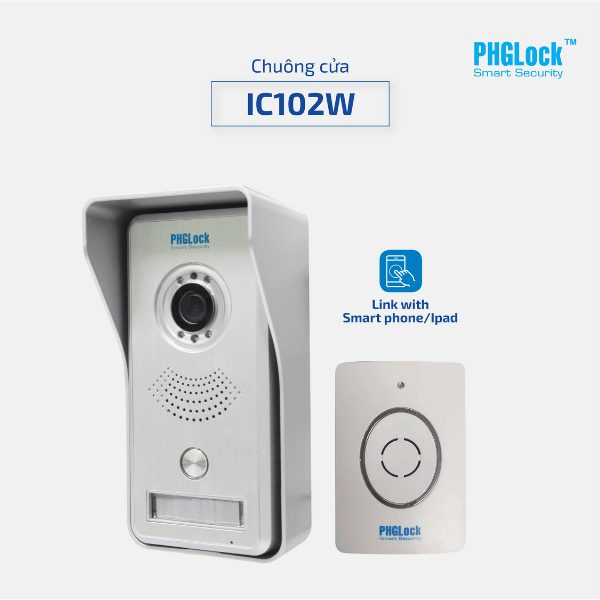 Chuông camera hồng ngoại PHGLock IC102W
