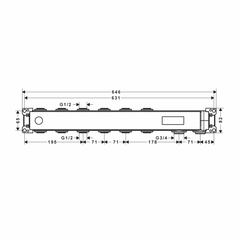 Bộ âm cho Bộ trộn âm AXOR Citterio E 380/120 2 chức năng có điều nhiệt - 36701180 589.30.690