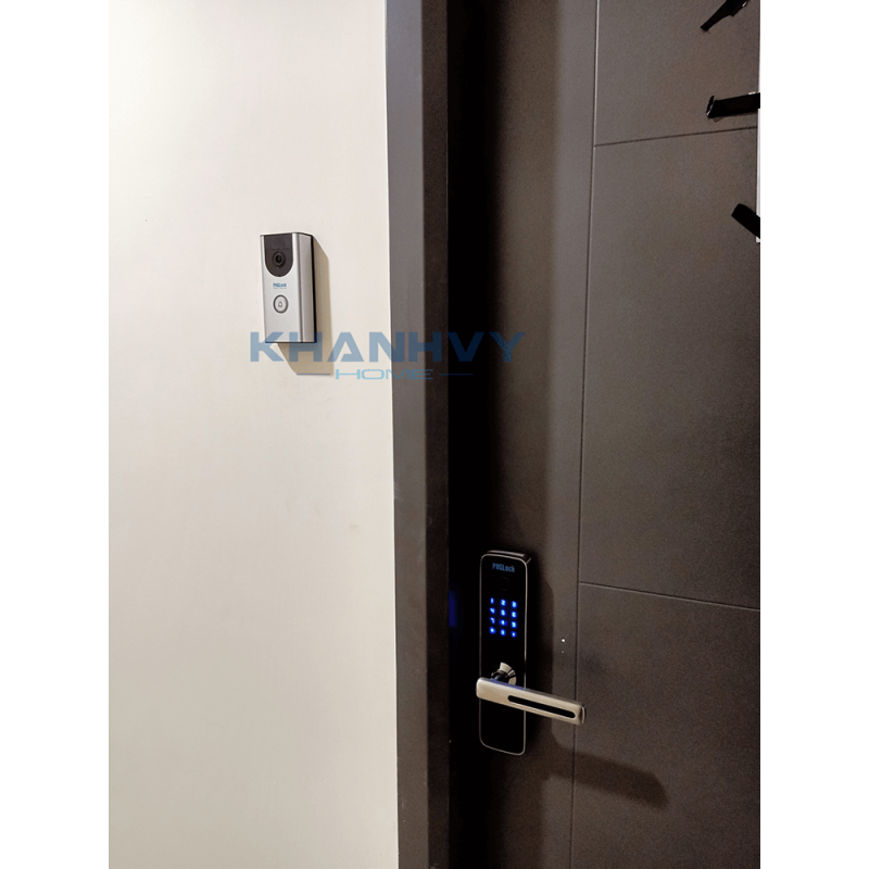Combo khóa điện tử, chuông cửa PHGLock FP7153WG IC103W