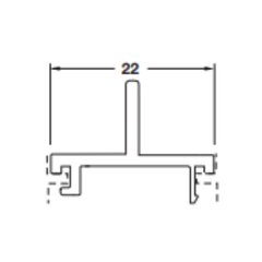 COV.WALL CONNEC.PROF.SIL.POL 3M Hafele 403.75.429