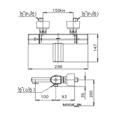 Củ sen gắn tường Cotto CT2041A