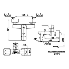 Củ sen gắn tường Cotto CT2147A