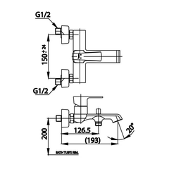 Củ sen gắn tường Cotto CT2206A