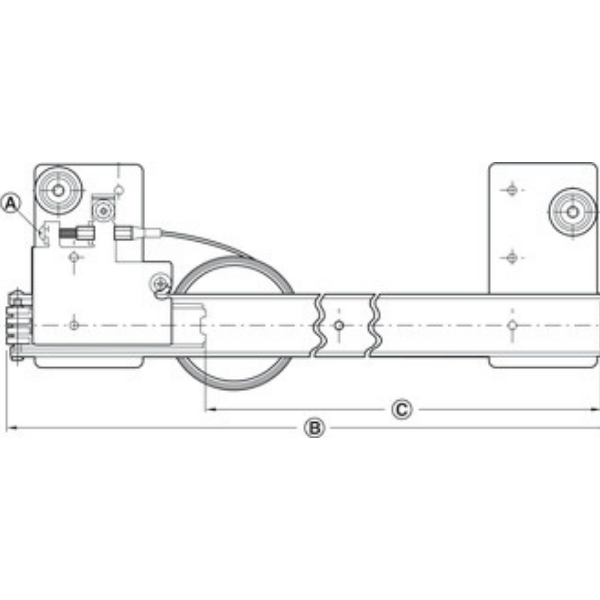 Cửa trượt xoay bằng gỗ Hafele 408.25.340