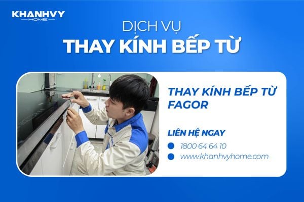 Thay kính bếp từ Fagor