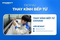 Thay kính bếp từ Giovani