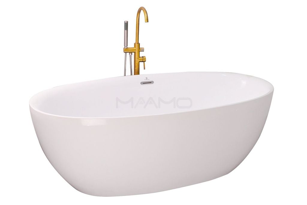 Bồn tắm Maamo MA-2404 ovan thành mỏng ( Bồn Ngâm)