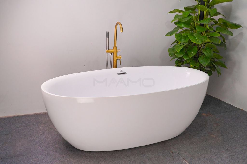 Bồn tắm Maamo MA-2404 ovan thành mỏng ( Bồn Ngâm)