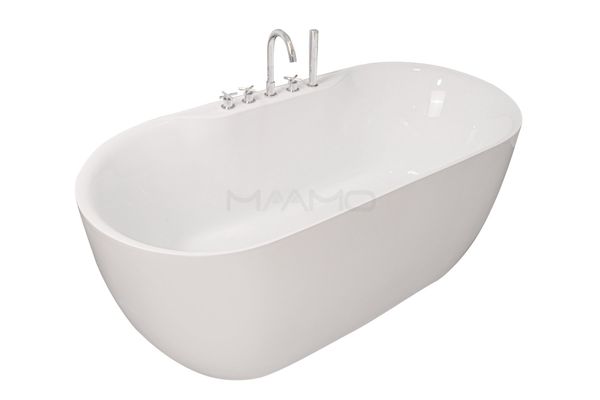 Bồn tắm Maamo MA-2426 ovan cạnh thẳng gắn massage và sen vòi