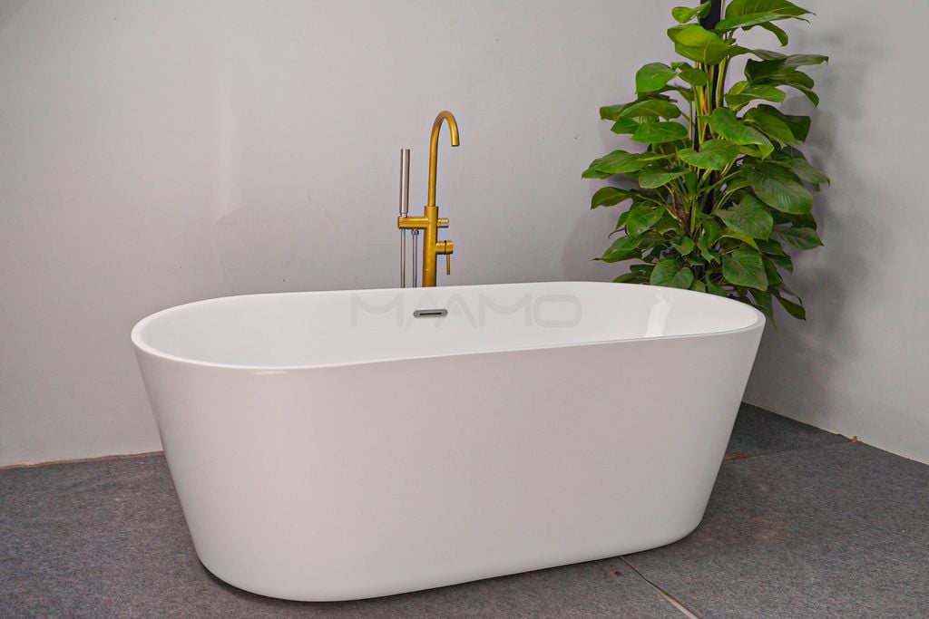 Bồn tắm Maamo MA-240515 ovan cạnh thẳng thành mỏng