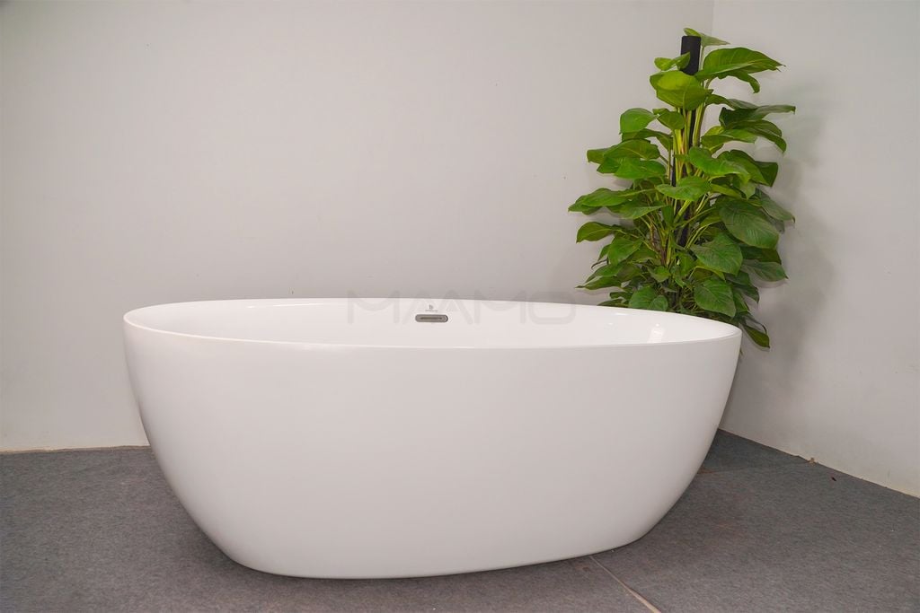 Bồn tắm Maamo MA-2404 ovan thành mỏng ( Bồn Ngâm)