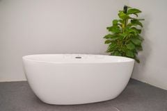 Bồn tắm Maamo MA-2404 ovan thành mỏng ( Bồn Ngâm)
