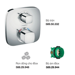 Bộ trộn âm 2 đường nước Ecostat E có điều nhiệt-15708000 Hansgrohe 580.17.999